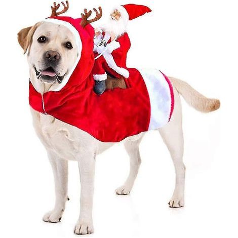 Weihnachtskostüm für Haustiere (Hund/Katze), Weihnachtsoutfit für Hunde. - S (1/4)