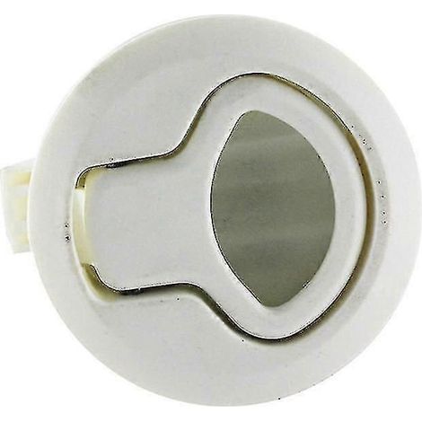 Serrure de porte à pousser-tirer blanche (1/2)