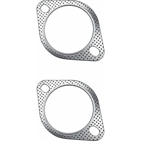 Joint d'Échappement 3" 2 Trous pour Bride 76,2mm Haute Température 105mm entraxe Acier+Graphite 5 Couches Lot 2 (1/5)