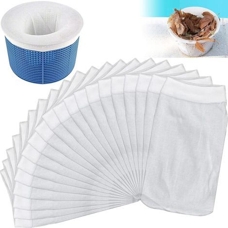 20pcs Pool Skimmer Socks, Pool Filter Socks for Above Ground Pool Skimmers to Catch Tree Leaves, Keep Your Pool Clean (1/4)