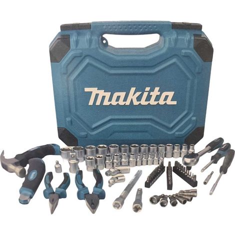 Makita E-10899 76 Piece Maintenance Kit Hand Tool Socket Set Wrench Plier Hammer