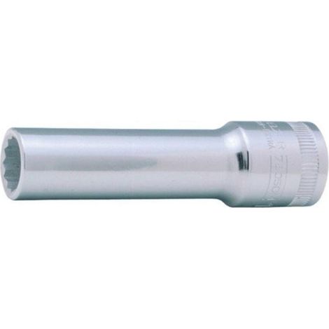 llave vaso cuadradillo 1/2'' boca bihexagonal serie larga metrica m-19