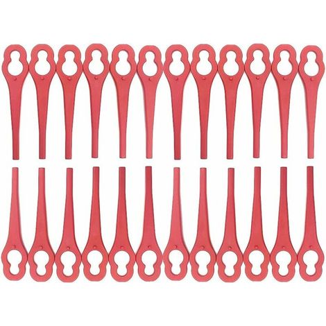 BRAVIX Ensemble de lames de rechange 100 pièces accessoires de coupe-herbe pour coupe-herbe sans fil Einhell,couteau en plastique pour coupe-herbe Einhell (1/5)