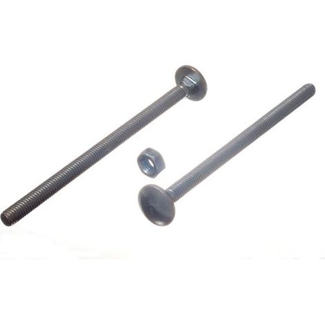 One Stop DIY BZP Lot de 20 boulons et écrous pour carrossier M6 x 100 Plaqué zinc