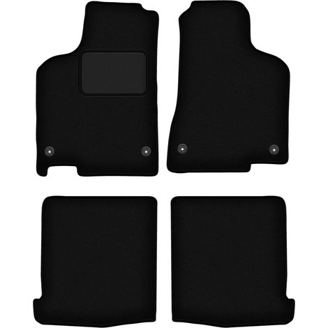 Tappetini in velluto nero per: Volkswagen Lupo 3L hatchback (1997-2005) (1/5)
