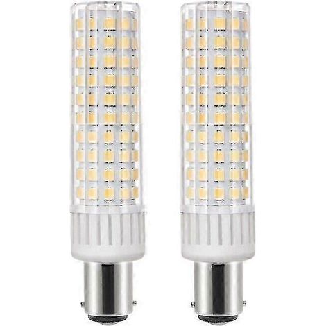 Lot de 2 ampoules LED B15d 10,5 W de remplacement pour ampoules halogènes B15d 100 W, 1250 lumens, 100 % neuves (1/5)