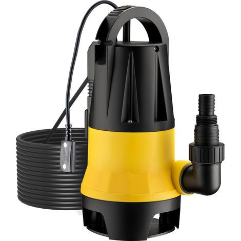 Wiltec Livellostato, sensore di livello per pompa sommersa acque reflue 400 W 8500 l/h, 2 modalità