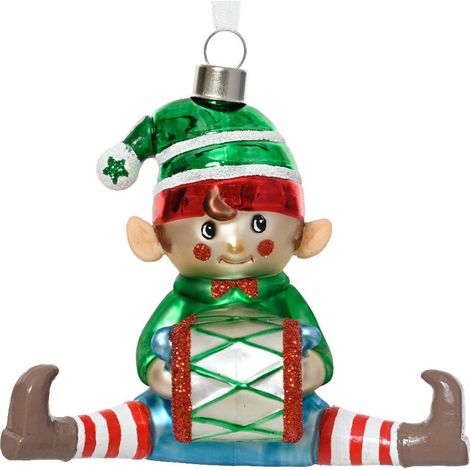 Pendaglio a forma di Elfo per albero decorazione natalizia da 11.5 cm (1/3)