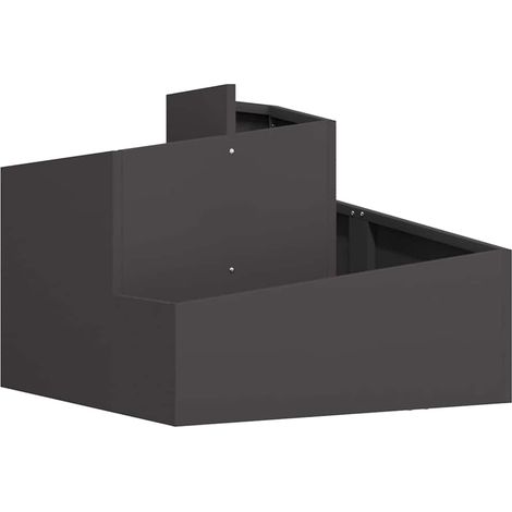 Maison Exclusive - Garten-Pflanzgefäß Schwarz 60 x 60 x 50 cm Kal