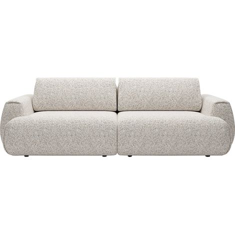 Divano letto 4 posti in Tessuto melange Grigio - MONELIA (1/4)