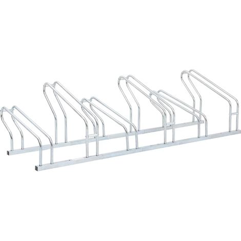 Soporte para 6 bicicletas suelo independiente acero galvanizado vidaXL