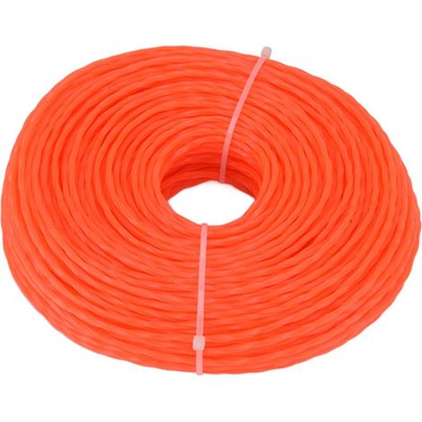 Cordon de Débroussailleuse en Nylon de 3,0 Mm, Ligne de Débroussailleuse Torsadée de 85 M de L, Haute Performance de Coupe et Résistance aux Dommages, pour Tondeuses et Débroussailleuses à Usage In,A (1/5)
