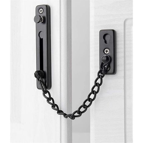 Verrou de sécurité de porte, boucle, limiteur, boulon en métal, 2 pièces (1/5)