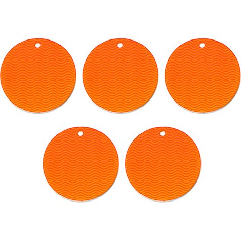Manique En Silicone - Sous-Plat Antidérapant En Forme De Nid D'Abeille - Pour Poêles Et Casseroles - Lot De 2 (1/5)