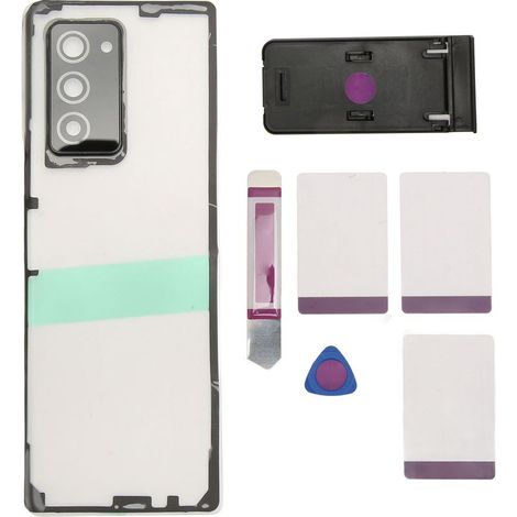 Rückseite aus Klarglas für Galaxy Z Fold 2 5G F916, mit Kameralinsenhalterung (1/5)