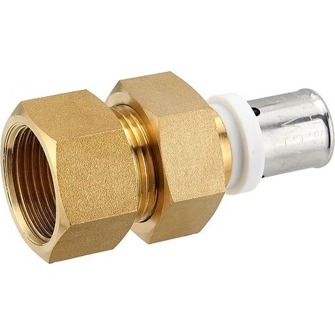Pressfitting-Verschraubung 16 x 2,0 mm - 3/4 Zoll Innengewinde flachdichtend für MV-Rohr