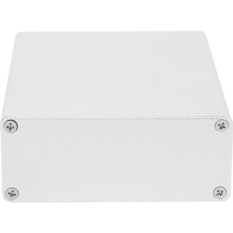 Aluminium-Projektgehäuse mit integrierter, matt-silberner Leiterplatten-Anschlussdose für DIY-Elektronik, 29 x 74 x 100 mm (1/5)