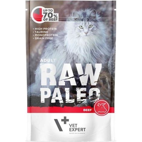 Bœuf cru Paléo pour chat adulte 100 g (1/2)