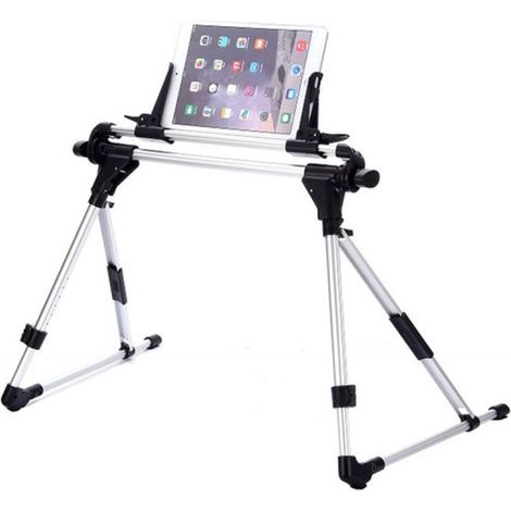 Support de tablette pour lit - Argenté - Convient aux tablettes jusqu'à 25,9 cm de large - Convient notamment aux iPad 10,2", 10,9" et 11". (1/5)