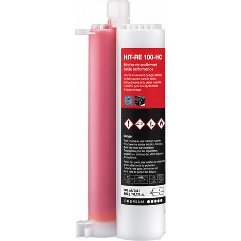 Résine de scellement chimique époxy RE100 580 ml - 1 tube 1 1,2 kg – Livraison gratuite