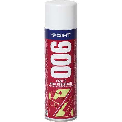 Colle en aérosol haute température POINT 006 +120°C – adhésif résistant à la chaleur – 500 ml
