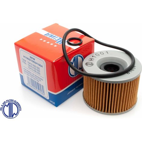 Filtro de aceite MIW MEIWA HF401 con juntas tóricas para Honda/Kawasaki/Yamaha, 50 unidades.