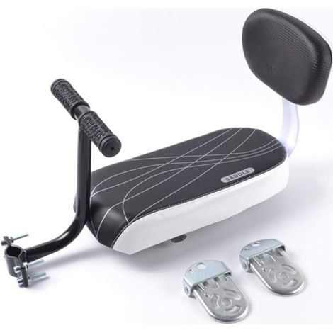 Siège enfant vélo électrique VTT barrière haute, porte-bébé arrière pour VTT, dossier sécurisé, noir, taille unique (1/5)