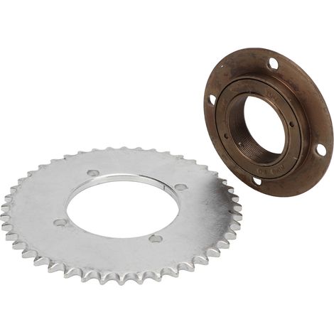 Pignon arrière 44 dents T8F pour mini moto et quad, robuste et performant avec 4 trous de fixation. (1/5)