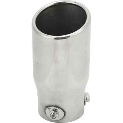Embout d'échappement en acier inoxydable, entrée 63mm, sortie 76mm, longueur 150mm, universel pour voiture (1/5)