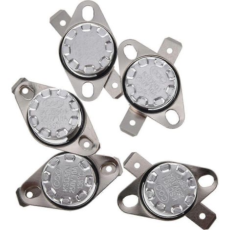 Thermostat KSD301 250 V 10 A, interrupteur de contrôle de température 135 °C, lot de 5 (1/4)