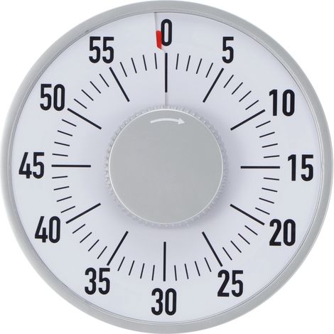 Minuterie Mécanique - 60 Minutes - Réglage Précis ±1 Minute - Pour Cuisine Bureau Atelier - 1 Pièce (1/5)