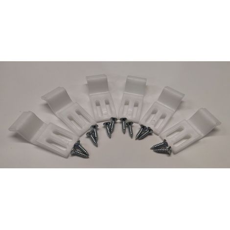 Bath Panel Clips and Screws- Pack of 6