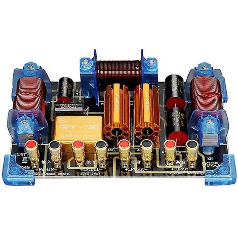 2000-Watt-Audiofrequenzteiler für 12- und 15-Zoll-Lautsprecher, 2-Wege-Frequenzweiche, Hochleistungssignalverteiler, Frequenzweichenkomponente für professionelle Lautsprecher (1/5)