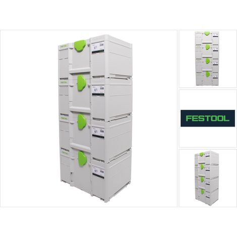 Festool – Coffret Systainer SYS3 M 237 – Malette de rangement 396 x 296 x 237 mm – Volume 21,4 l – Charge max 40 kg – Poids 1,9 kg