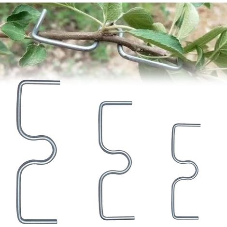 Lot de 30 tendeurs de branches en métal pour arbres fruitiers, 5,5/4,5/3,5 pouces, 10 séparateurs de branches, support pour arbres fruitiers, bonsaïs, arbres inclinés, arbres, crochets à tomates (1/5)