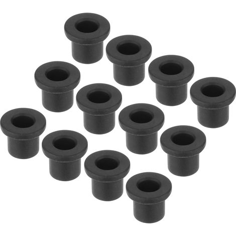 20Pcs Passe Fils en Caoutchouc en Forme de T Diamètre de Montage 9mm, ID 5mm, Hauteur 11mm Noir Protection d'Étanchéité Passe-Câbles Flexibles pour Tuyau de Câble (1/5)