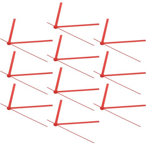 D’aiguilles D’horloge Rouge en Aluminium 10 Ensembles Kit (1/5)