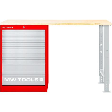 Établi modulaire Multiplex avec armoire à tiroir 8T 1500 mm MW Tools MOD15LP8