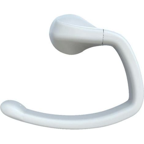 Porte-serviette - L 24,3 cm x l 7,4 cm x H 19,8 cm - Blanc - Livraison gratuite (1/2)
