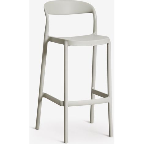 Pack de 4 taburetes altos apilables en polipropileno Brenza SKLUM       