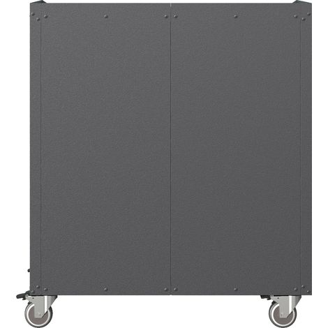 Armoire à outils en acier robuste avec roulettes, 75 x 42 x 88 cm, noir/gris, pour garage, bureau et maison (1/5)