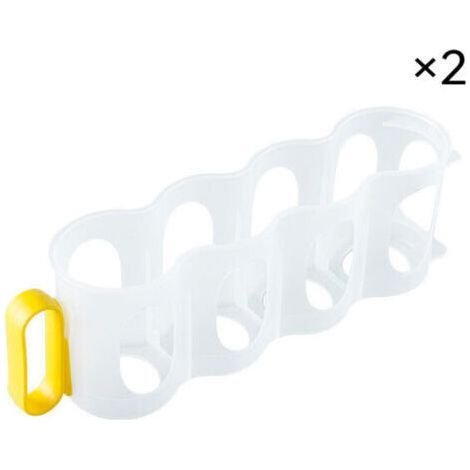 Lot de 2 supports à canettes pour réfrigérateur avec poignée, boîte transparente en PP, style japonais Tommoy01 (1/5)