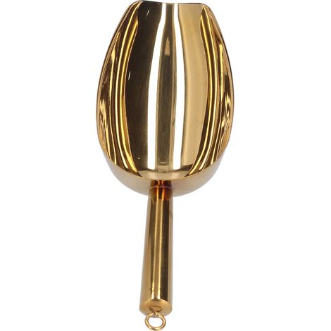 Cuillère à glace en inox bar, pelle à farine alimentaire, ustensile de cuisine pour bar, modèle BarGold No.3