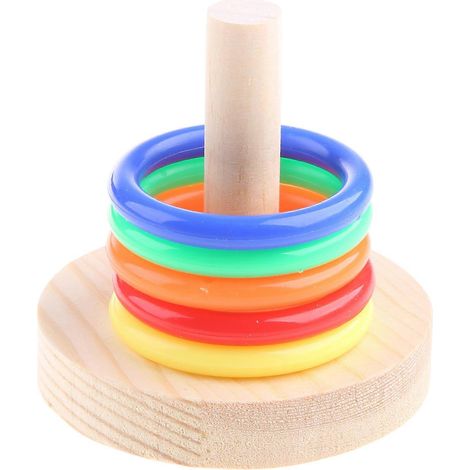 Vogeltrainingsspielzeug-Set Mini-Tischringwurf für Papageien, Wellensittiche und Nymphensittiche