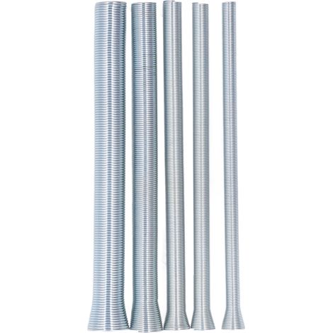 Kit cintreuse à ressort pour tubes cuivre, aluminium et acier à paroi fine - Diamètres 5/8, 1/2, 3/8, 5/16, 1/4 pouce (1/5)