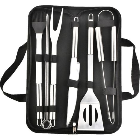Ustensiles de barbecue en acier inoxydable, fourchettes de barbecue professionnelles, outils résistants à la chaleur