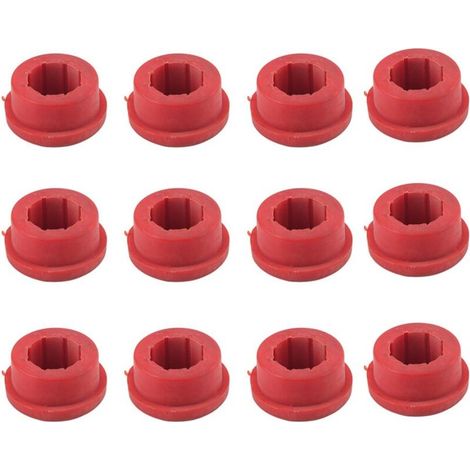 Jeffergarden Silentblocs de bras de suspension inférieurs (LCA) rouges résistants, silentblocs de carrossage arrière décoratifs en polyuréthane, accessoire auto pour route