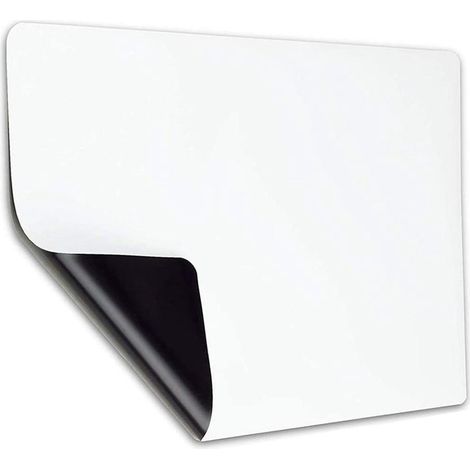 TuseRxln Tableau mémo magnétique – Pour réfrigérateur – Liste de courses réutilisable – 1 pièce – Blanc (1/5)