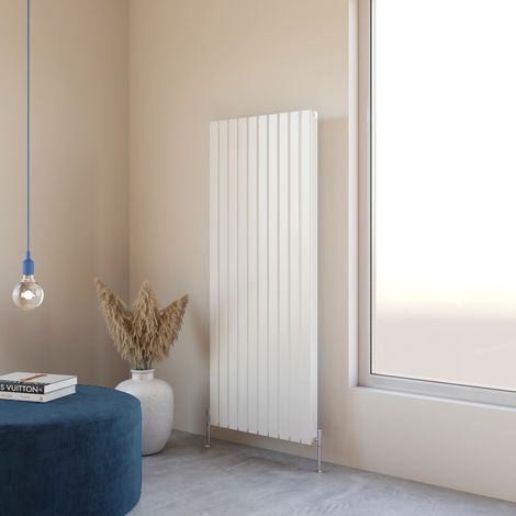 Acezanble 1600x680mm Double White Vertical Flat Panel Central Heating Designer Radiator