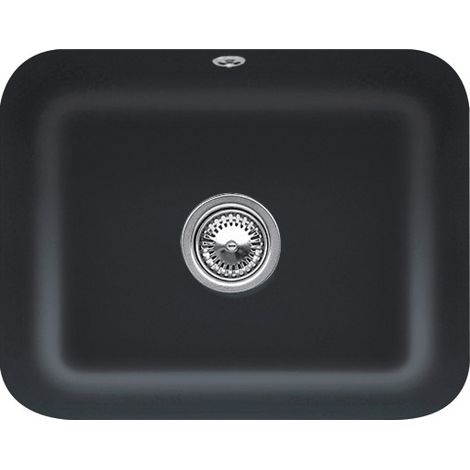 VB U-Bau-SP Cisterna 60C 550x440mm Ablgarn. Lavabo avec revêtement céramique Ebony c+
